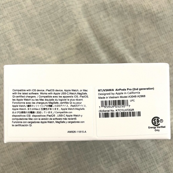 Apple AirPods Pro 2nd Gen with MagSafe case and Active Noise Cancellation - Picture 3 of 8